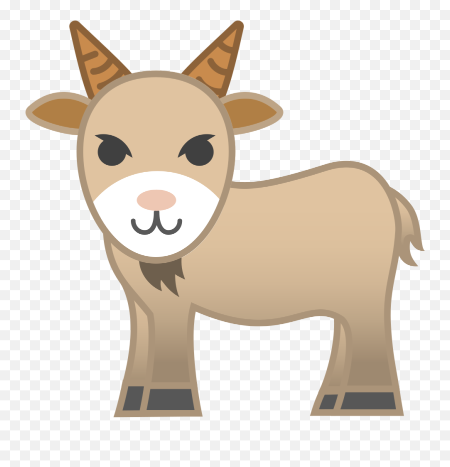Clipart Goat Emoji Transparent - Goat Icon,Gchat Emojis