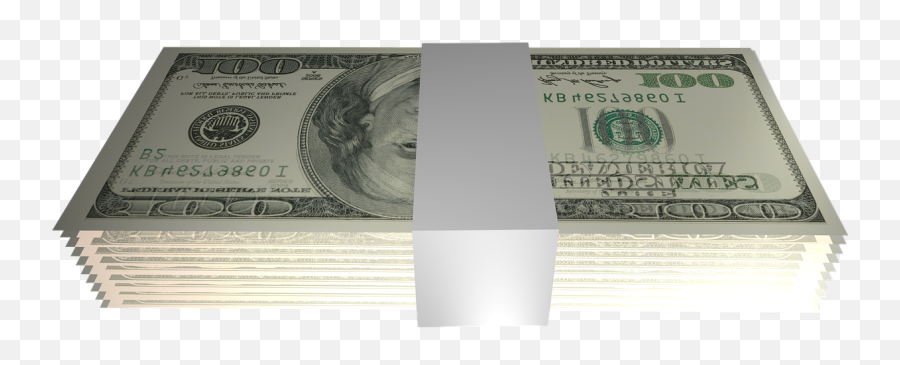 Dollar Bundle Banderole Money Currency - Stack Of Money Transparent Background Emoji,Dollar Bill Emoji
