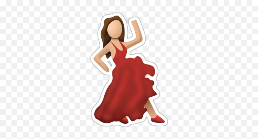 Dancing Girl Emoji Sticker - Dancing Girl Emoji Png,Emoji Movie Online Free