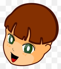 Free Big Eyes Fantasy Illustrations - Boy Face Clipart Png Emoji,Panic Emoji