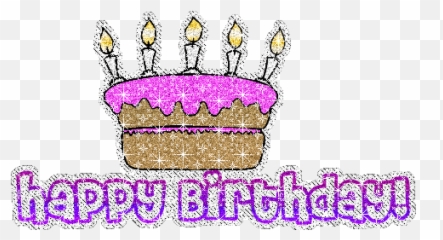Happy Birthday Glitter Gif - Clip Art Emoji