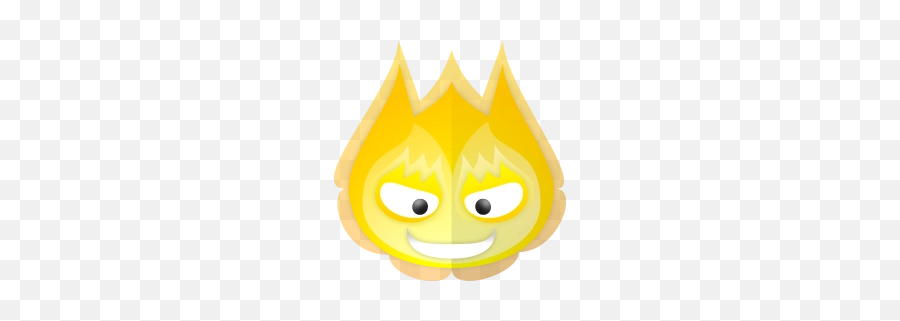 Mr Yellow - Cartoon Emoji,Flame Emoticon