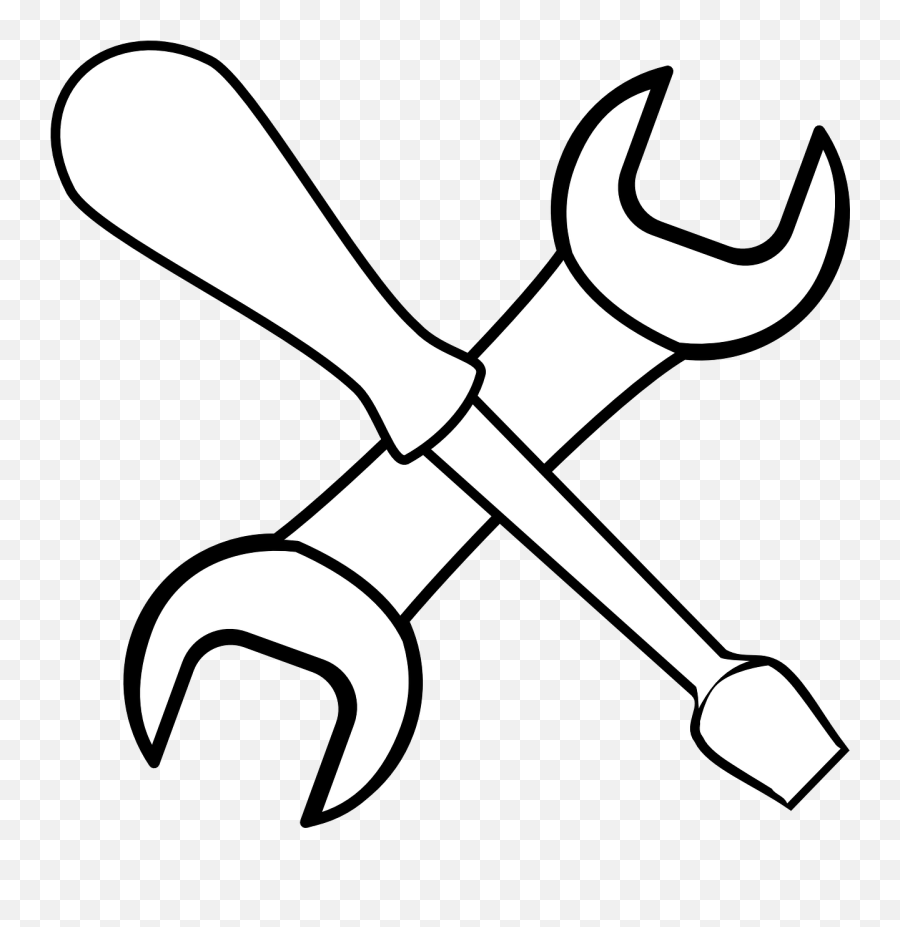Screwdriver Spanner Tools Construction - Tools Clipart Emoji,Construction Equipment Emoji