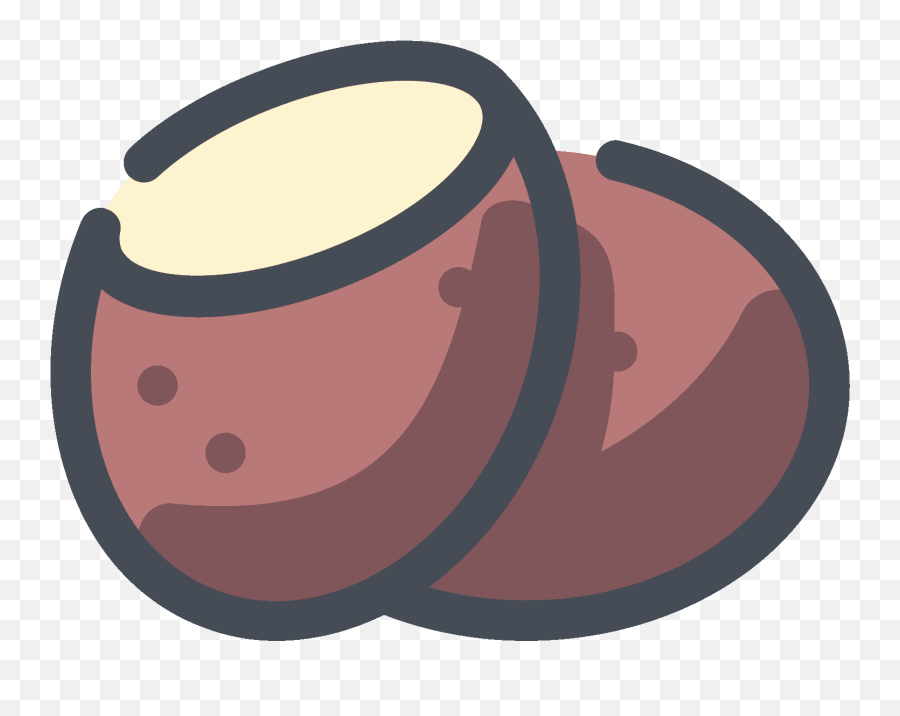 Brown Potato Icon - Potato Icon Transparent Emoji,Sweet Potato Emoji