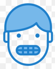 Laughing Emotion Face Emoji Icon of Colored Outline style -