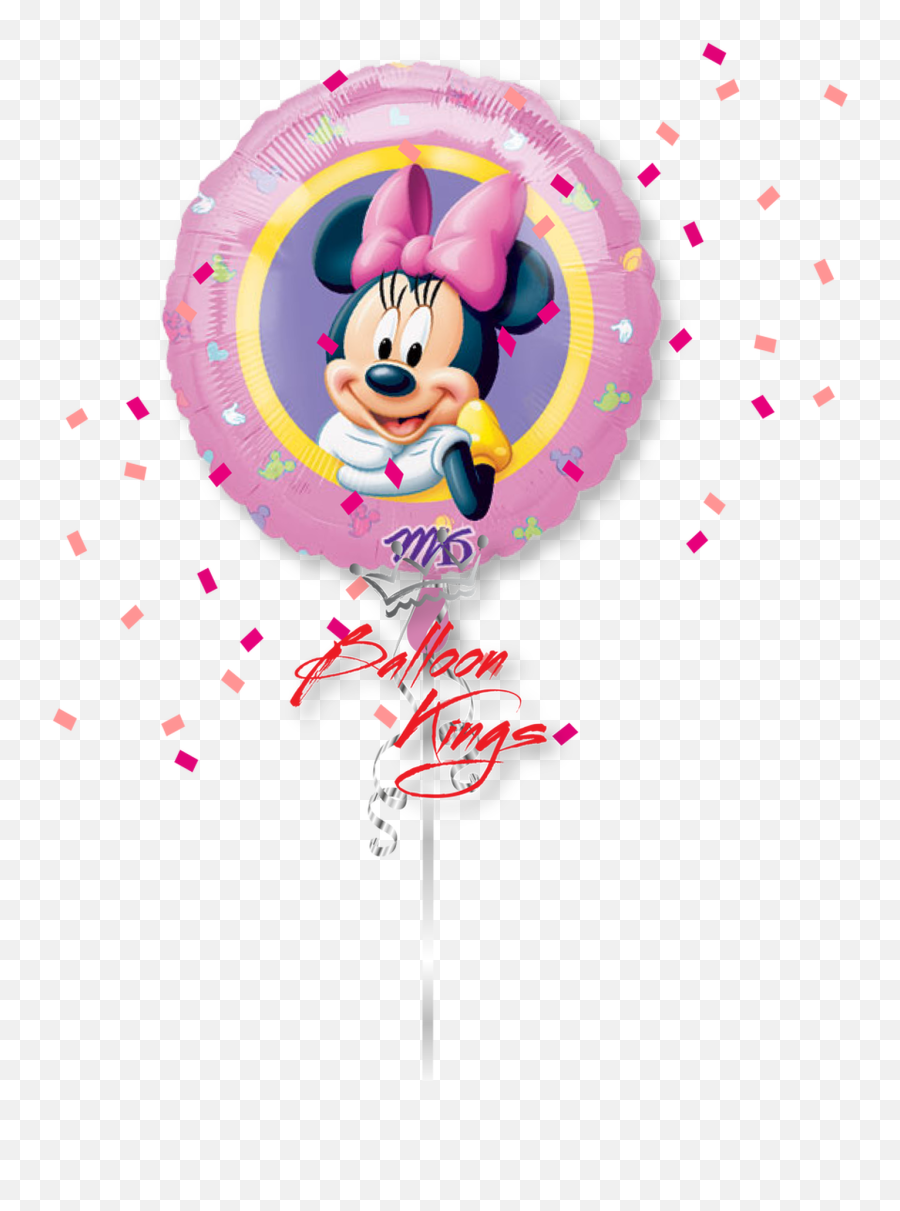 Minnie Mouse Round - Balloon Minnie Mouse Emoji,Minnie Emoji