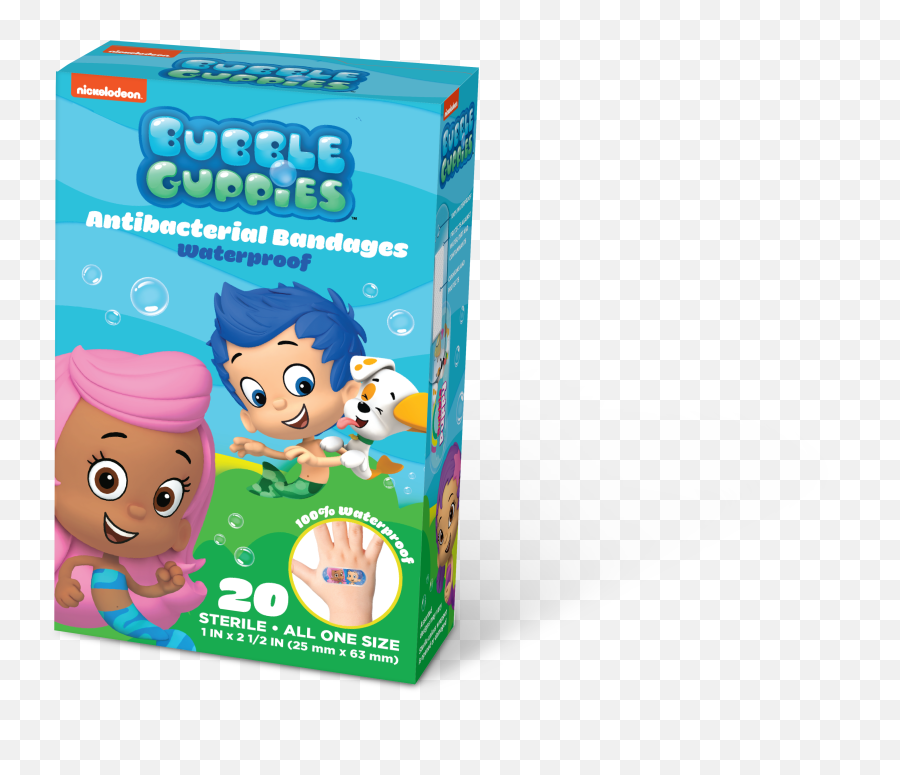 Bubble Guppies Waterproof Bandages 20 - Bubble Guppies Band Aid Emoji,Emoji Bandaids