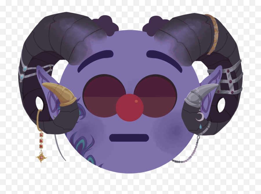 Flushed Clown Mollymauk Emoji - Illustration,Emoji Level 66