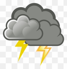 Thunderstorm Clipart Png Transparent - Clip Art Cloudy Rain Emoji,Thunder Cloud Emoji
