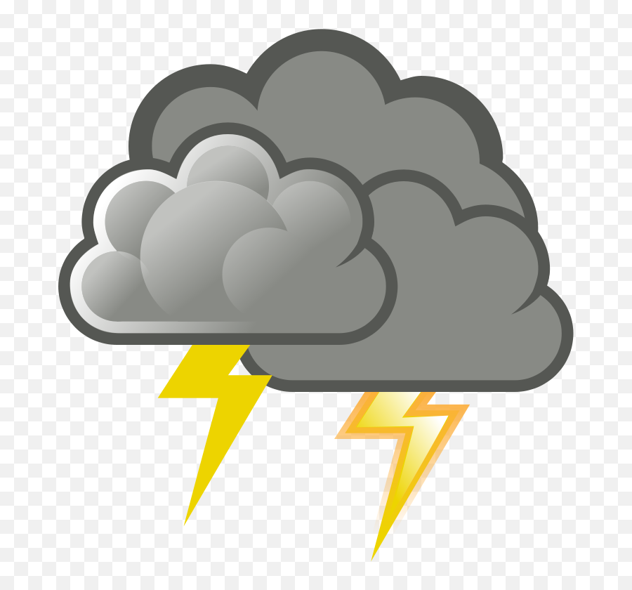 Thunderstorm Clipart Png Transparent - Clip Art Cloudy Rain Emoji,Thunder Cloud Emoji