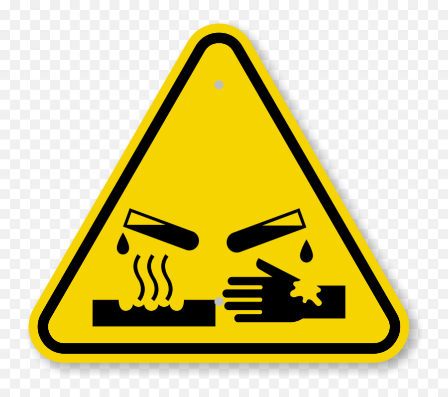 Caution Clipart Toxic Sign Caution Toxic Sign Transparent - Corrosive Warning Sign Emoji,Warning Sign Emoji