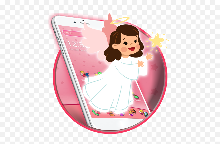 Amazoncom White Angel Fairy Theme Appstore For Android - Fairy Emoji,Fairy Emoji