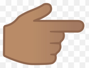 Backhand Index Pointing Right Medium Skin Tone Icon - Emoji Doigt Pointé