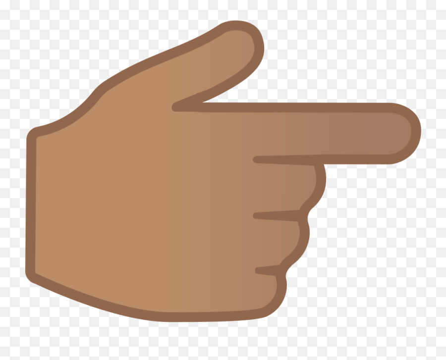 Backhand Index Pointing Right Medium Skin Tone Icon - Emoji Doigt Pointé,Finger Pointing Up Emoji
