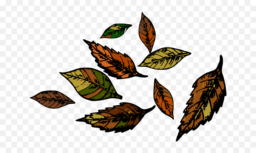 Fall Leaves Clipart Free Svg File - Decorative Emoji,Fall Leaves Emoji