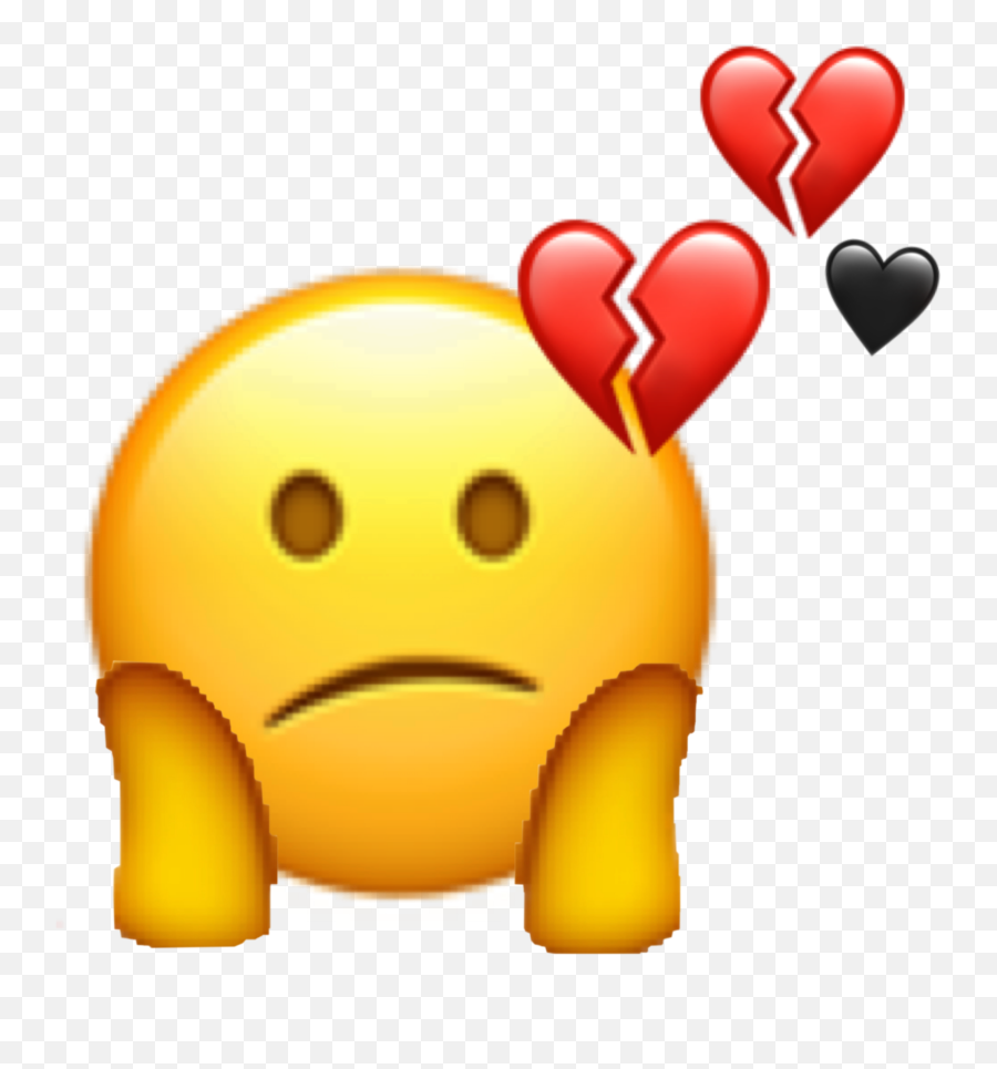 Broken Hearted Emoji Sad Sticker - Happy,Broken Leg Emoji