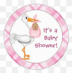 Baby Babyshower Stork - Invitations Baby Shower Stork Pink Emoji,Stork Emoji