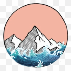Waves Vsco Orange Positive Mountain Happy Calm Emoji