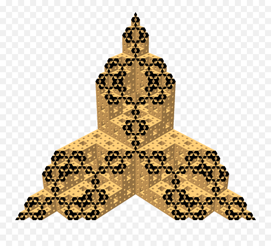 Menger Sponge Diagonal Section 36 - Illustration Emoji,Emoji Level 11