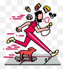 How To Live Like A Creative - Power Down Run While Music Cartoon Emoji