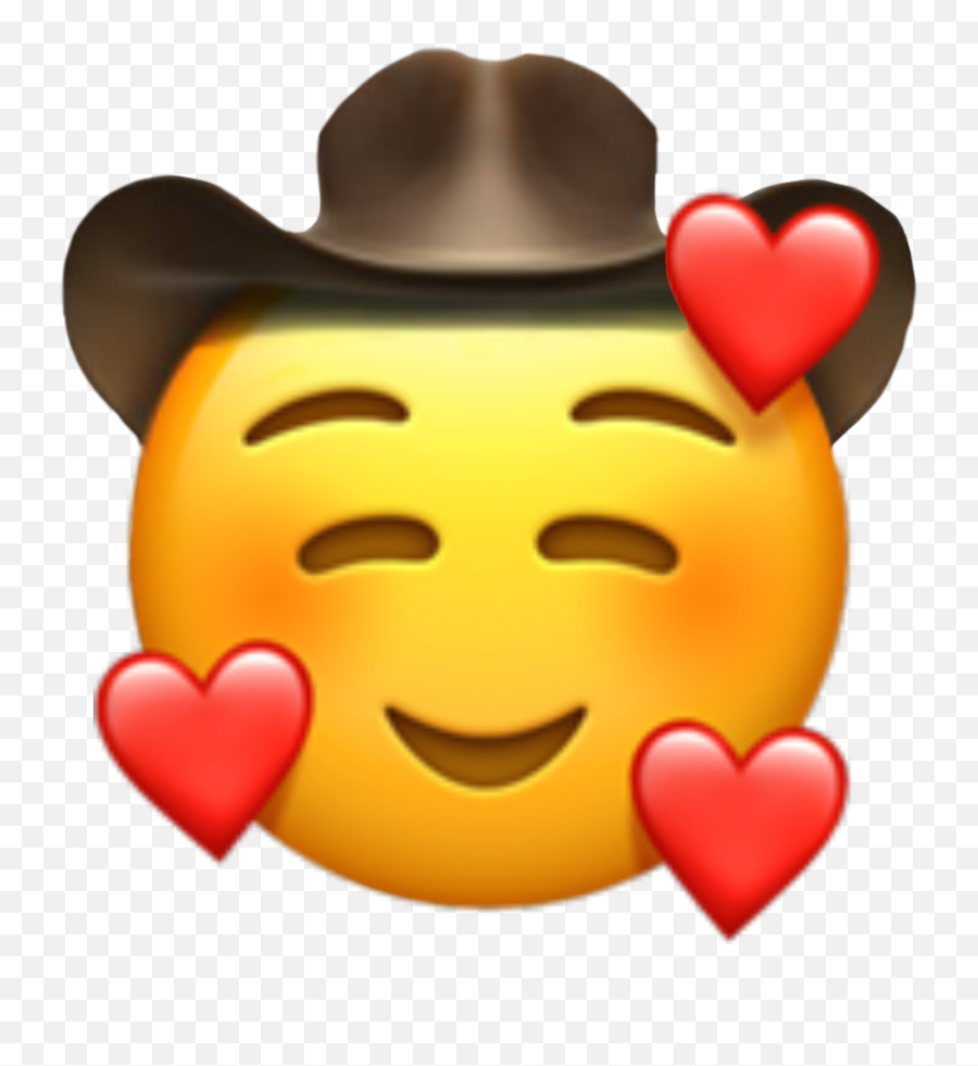 Cowboy Cowboyemoji Emoji Emojis Heart Hearts Heartemoji - Apple Emojis ...