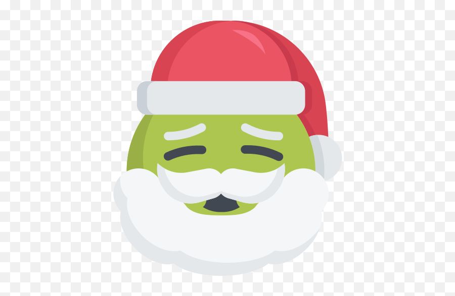 Christmas Emoji Ill Santa Sick Free Icon Of Santa Emojis - Christmas Wink Face Emoji,Sick Emoji Png