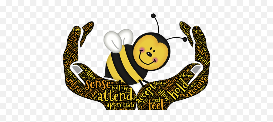 Free Sense Meditation Illustrations - Bee In Hands Clipart Emoji,Bee Needle Emoji
