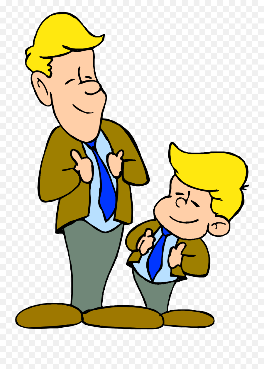 Father And Son Talking Png Transparent Father And Son - Like Father Like Son Cartoon Emoji,Emoji Talking