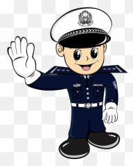 Police Officer Cartoon - Clipart Traffic Png Emoji