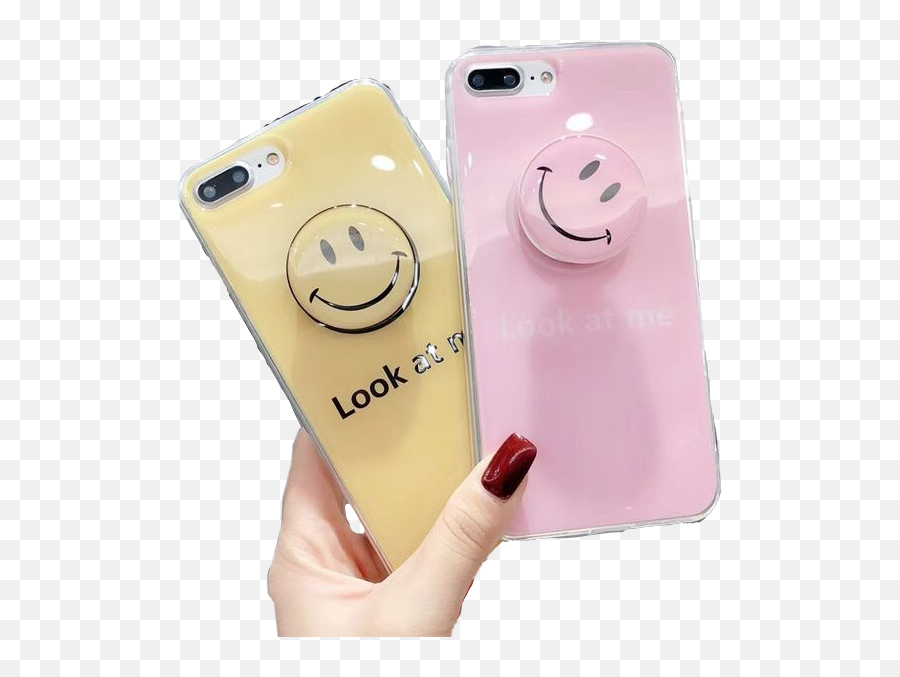 Pink Yellow Pinkandyellow Phone Iphone Phonecase Phonec - Feature Phone Emoji,Emoji Phone Cases