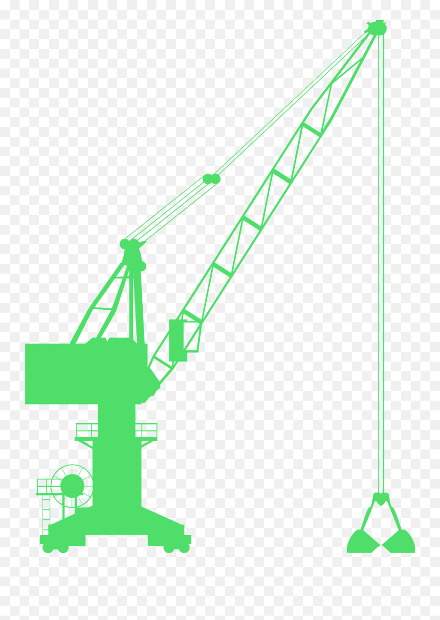 Construction Crane Crane Silhouette - Tower Crane Silhouette Emoji,Construction Equipment Emoji