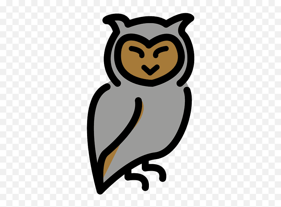 Owl Emoji Clipart Free Download Transparent Png Creazilla - Owl Emoji,Bird Emoji