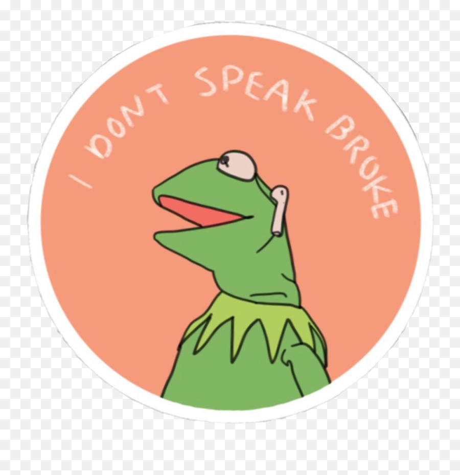 Download Meme Aesthetic Kermit Png U0026 Gif Base - Redbubble Stickers Kermit The Frog Emoji,Kermit Emoji