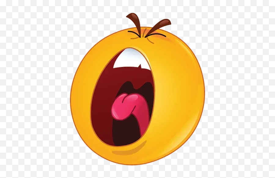 Emoticon Whatsapp Stickers - Screaming Emoji Png,Pumpkin Emoticons