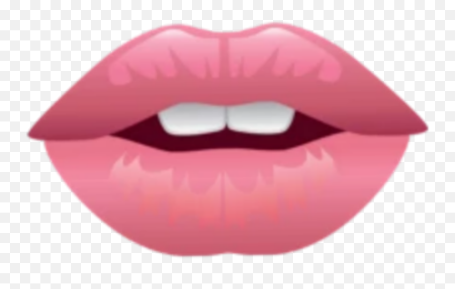 Lips Lip Kiss Sticker - Lips Transparent Background Emoji,Kiss Emoji Makeup