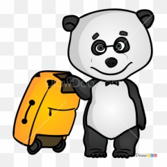 How To Draw Panda Masha And The Bear - Ansd Emoji