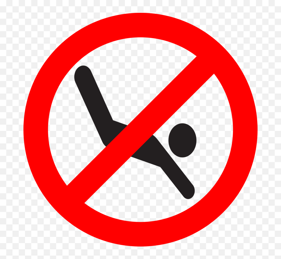 Emoticon Symbol Trademark Png Clipart - Clipart No Diving Sign Emoji,Stop Sign Emoticon