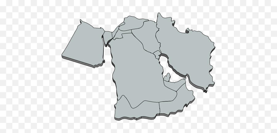 Middle East Map - Middle East Map Icon Emoji,Syrian Flag Emoji