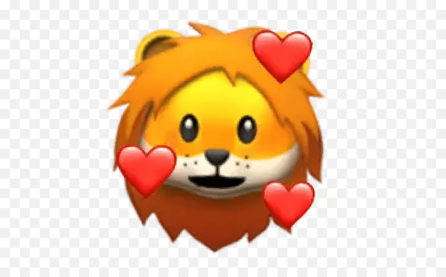 Emoji Love - Lion Emoji,Emojilove