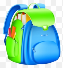 Backpack Gallery School Clipart - Transparent Background Backpack Clip Art Emoji,Emoji Backpacks For School