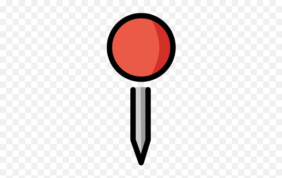 Round Pushpin - Clip Art Emoji,Pushpin Emoji