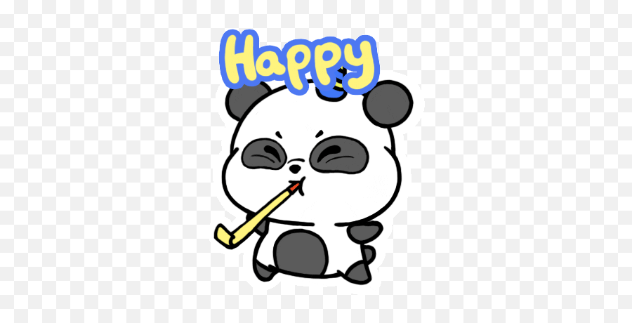 Pin - Panda New Year Gif Emoji,Panda Emoji Keyboard
