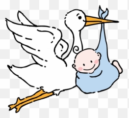 Stork Clipart Brings Baby Stork Brings - Stork Baby Clipart Emoji,Stork Emoji