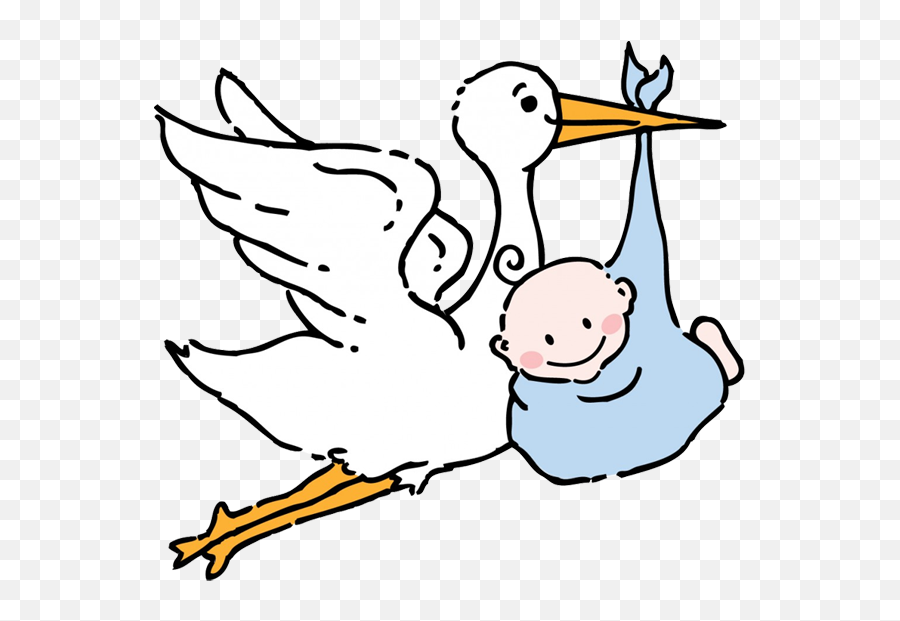 Stork Clipart Brings Baby Stork Brings - Stork Baby Clipart Emoji,Stork Emoji