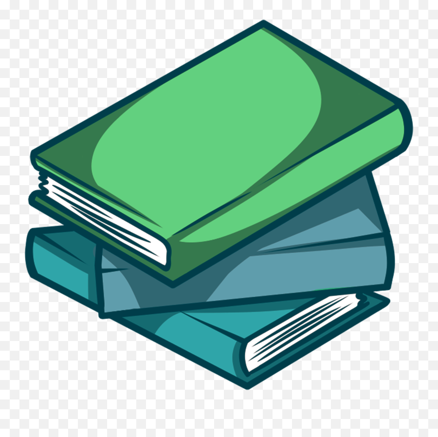 Messy Stack Of Books - Green Book Clipart Transparent Emoji,Stack Of Books Emoji