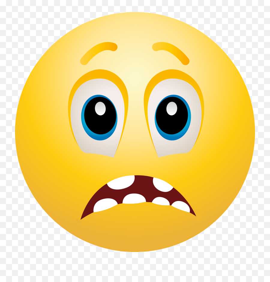 Scared Face Scared Emoticon Clip Art Web Clipart Png Emoji,Emoticon Faces
