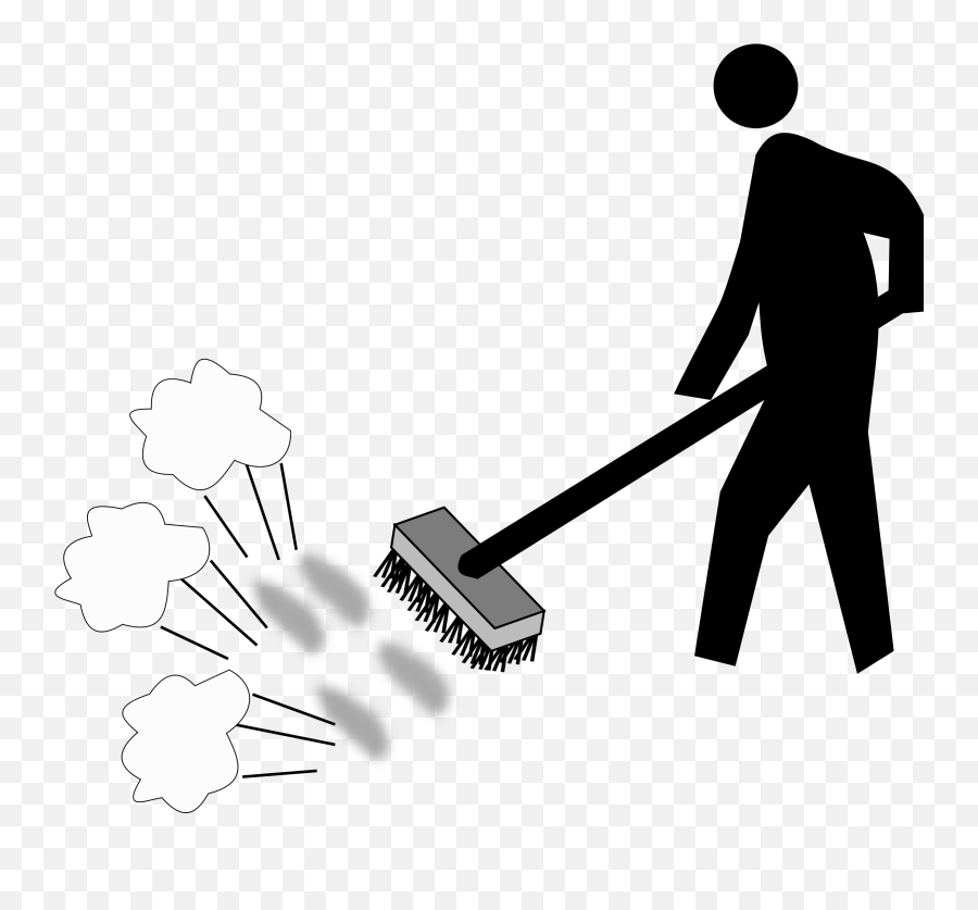 Sweeping Png Black And White - Swachh Bharat Abhiyan Clipart Emoji,Sweep Emoticon