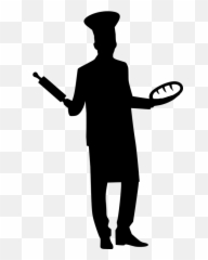 Baker Bakery Bread - Little Boy Silhouette Emoji
