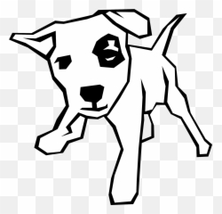 Barking Dog Clipart - Black And White Images Simple Emoji,Barking Dog Emoji
