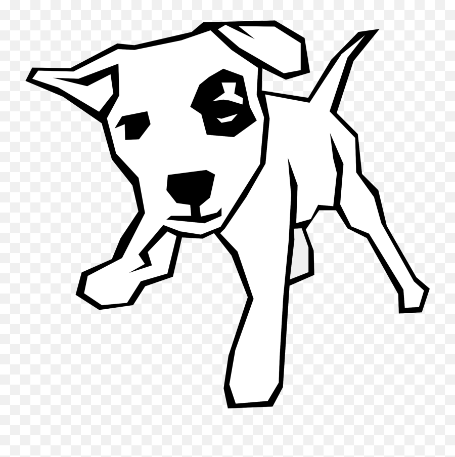 Barking Dog Clipart - Black And White Images Simple Emoji,Barking Dog Emoji